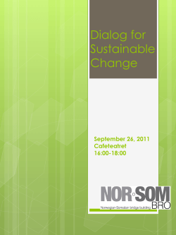 Dialog for Sustainable Change
