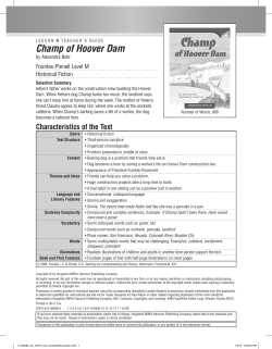 Champ of Hoover Dam - Houghton Mifflin Harcourt
