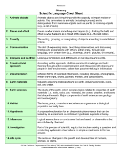 Scientific Language Cheat Sheet