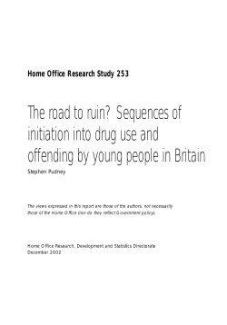 The road to ruin? Sequences of initiation into drug use and