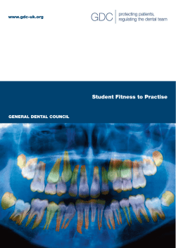 Student Fitness to Practise