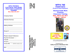 This program presents electrical safety information based on the