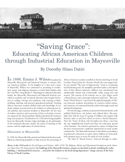 Saving Grace - The South Carolina Historical Society