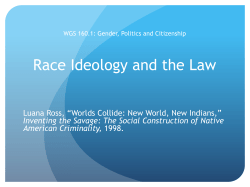 Race Ideology and the Law