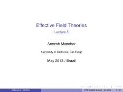 Lecture 5 - ictp &ndash; saifr