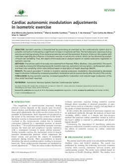 Cardiac autonomic modulation adjustments in isometric exercise