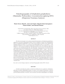 Paleobiogeography of trilophodont gomphotheres