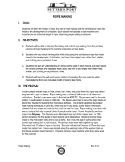 Rope Making - EGUSD Blogging Central