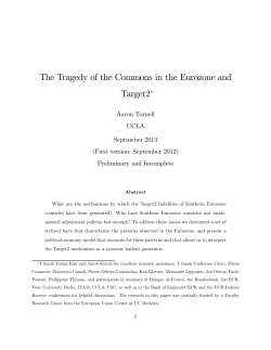 The Tragedy of the Commons in the Eurozone and Target2