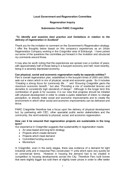 PARC Craigmillar - Scottish Parliament