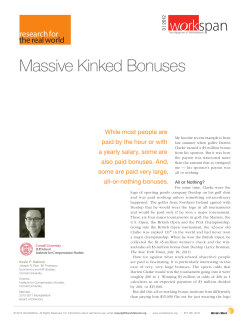 Massive Kinked Bonuses - Cornell University ILR School