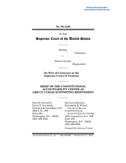 Brief for Constitutional Accountability Center in Support of Respondent