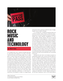 rock music and technology