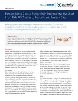 Penton: Using Data to Power their Business Has Resulted in a 140