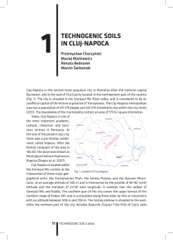 Technogenic soils in Cluj-Napoca