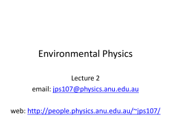 Environmental Physics