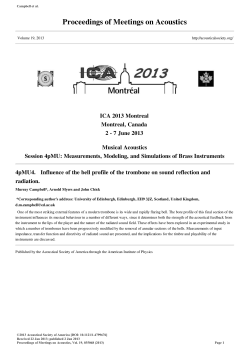 4pMU4 - ICA 2013 Montreal