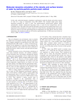Molecular dynamics simulation of the density and surface tension of