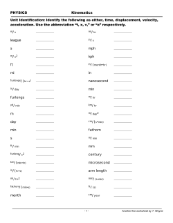 league s ft mi furlongs m day min s month mph kph in nanosecond