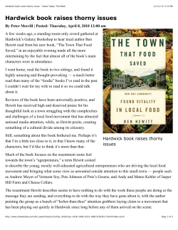 Hardwick book raises thorny issues