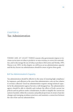 Tax Administration
