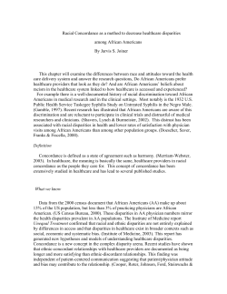 There is a well-documented history of racial discrimination toward