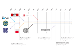 first edition of GPR took place in which three universities participated