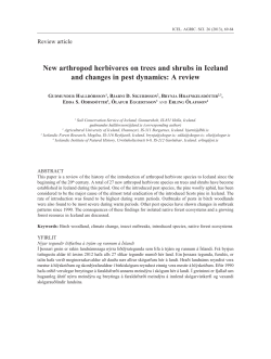 New arthropod herbivores on trees and shrubs in Iceland and