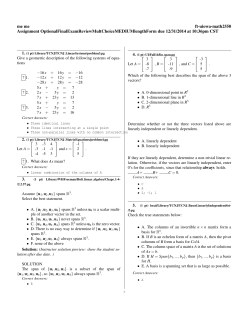 OptionalFinalExamRev.. - Mathematical Sciences Home Pages