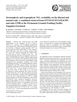 Stratospheric and tropospheric NO2 variability on the diurnal and
