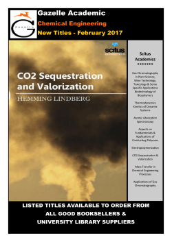 X. Chemical Engineering - Scitus Feb 2017