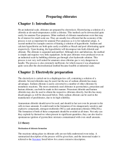 Preparing Chlorates - Utah Pyrotechnics Association