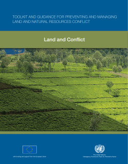 Land and Conflict