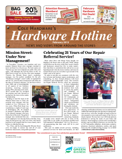 BAG sALe - Cole Hardware