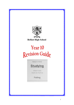 Year 10 - Belfast High School