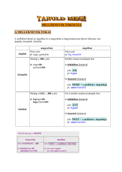 Fokoz&aacute;s, &ouml;sszehasonl&iacute;t&oacute; mondatok