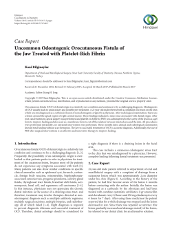 Uncommon Odontogenic Orocutaneous Fistula of the Jaw Treated