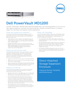 PowerVault MD1200 Spec Sheet