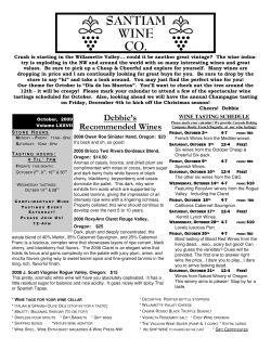 October 2009 - Santiam Wine Co.