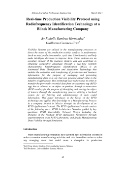 Real-time Production Visibility Protocol using Radiofrequency