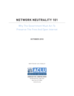 network neutrality 101