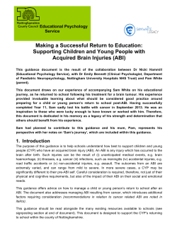 Making a Successful Return to Education