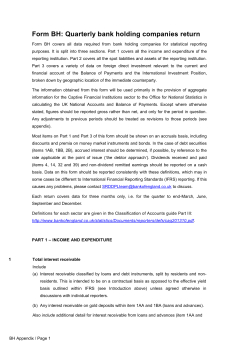 BH Definitions - Bank of England