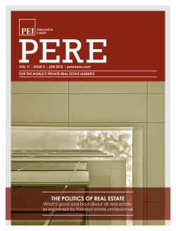 THE POLITICS OF REAL ESTATE