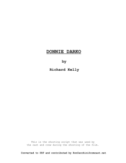 Donnie Darko - Daily Script