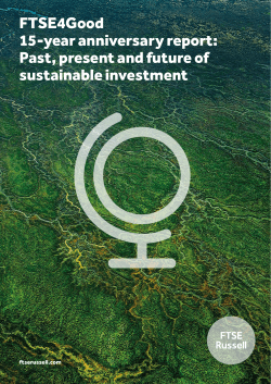 FTSE4Good 15-year anniversary report: Past, present and future of