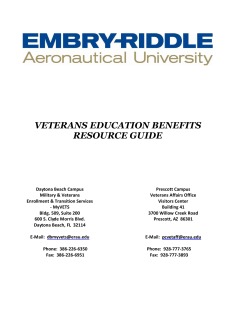 veterans education benefits resource guide - ERAU Prescott