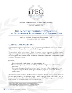 The Impact of Corporate Catabolism on