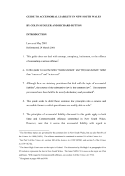 guide to accessorial liability