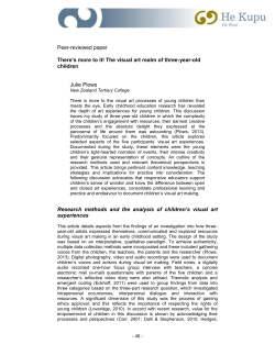 There`s more to it! The visual art realm of three-year-old